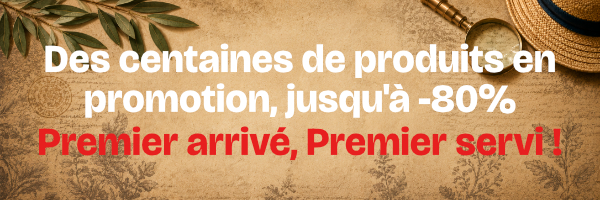 Soldes jusqu'à -80%, premier arrivé, premier servi